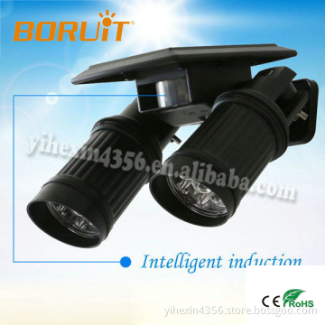 2017 Hot Sale Boruit ELT0077 Outdoor Wall Mounted Double Headed Solar LED